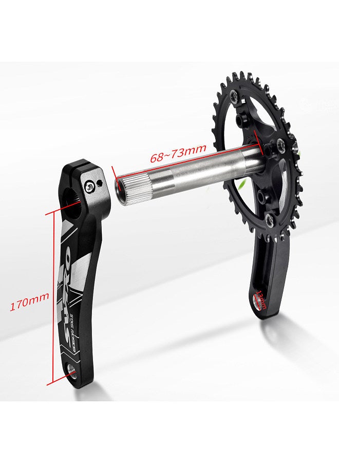 170mm 104 BCD Bicycle Crankset Crank Arm Set MTB Mountain Bike Crank Set with 34T/36T Chainring Bottom Bracket