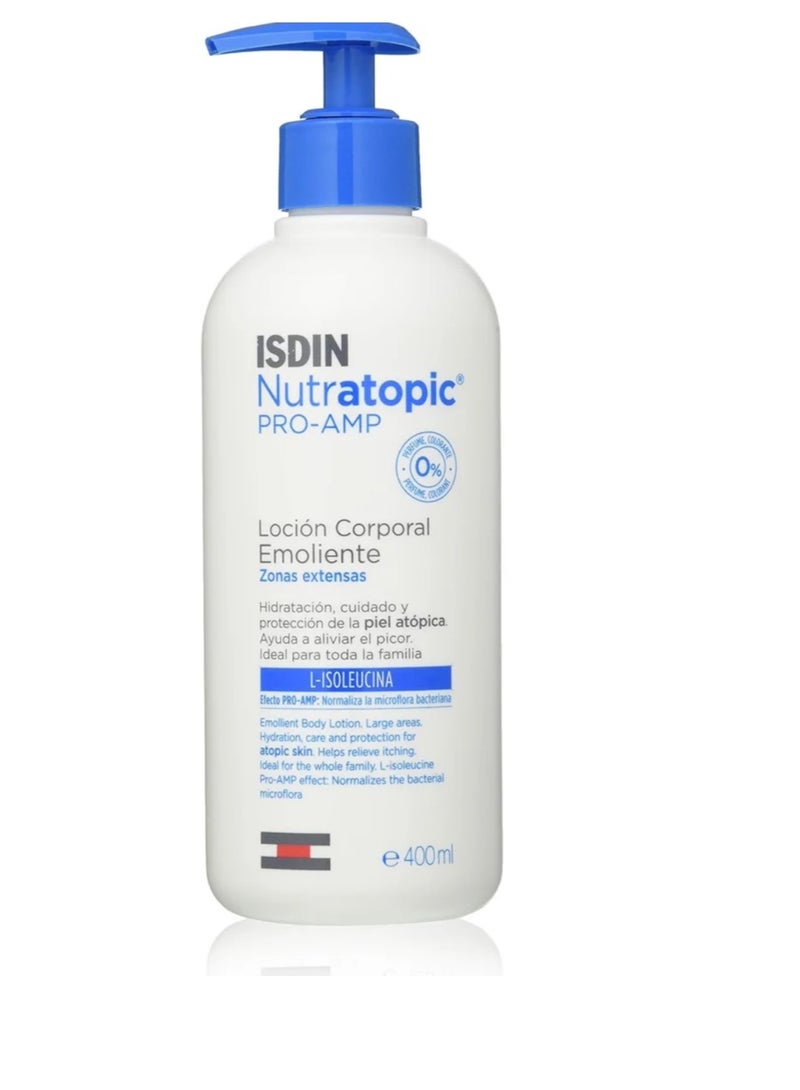 ISDIN Nutratopic - Pro Amp Emollient Lotion Pellet Atopica, 400 ml