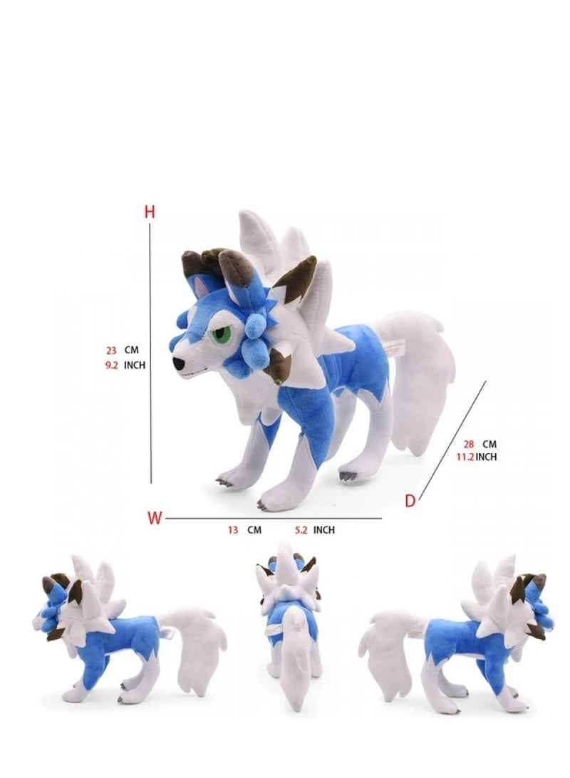 5-Piece Pocket Monsters Figure Lycanroc Plush Toys Set