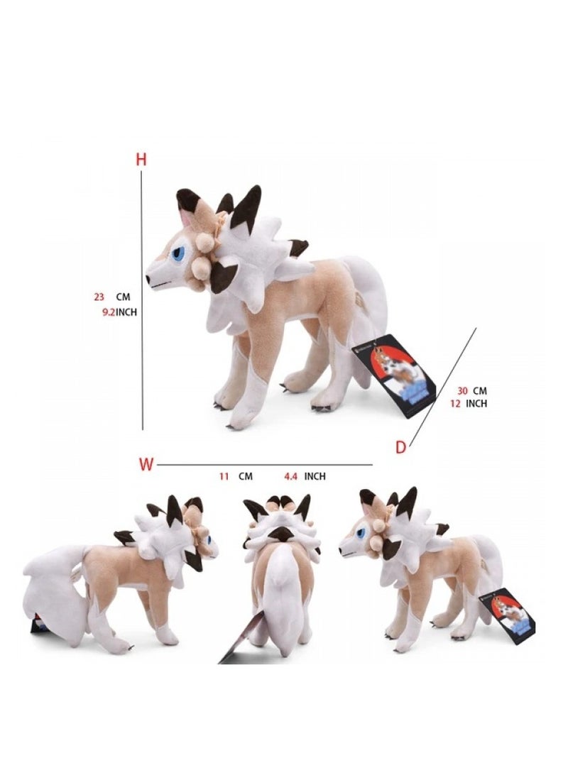 5-Piece Pocket Monsters Figure Lycanroc Plush Toys Set