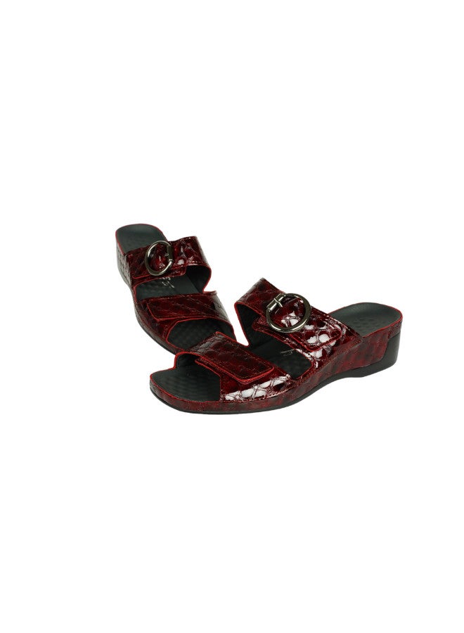 148-1064 Vital Ladies Tina - Capitone Sandals 08071 Bordo