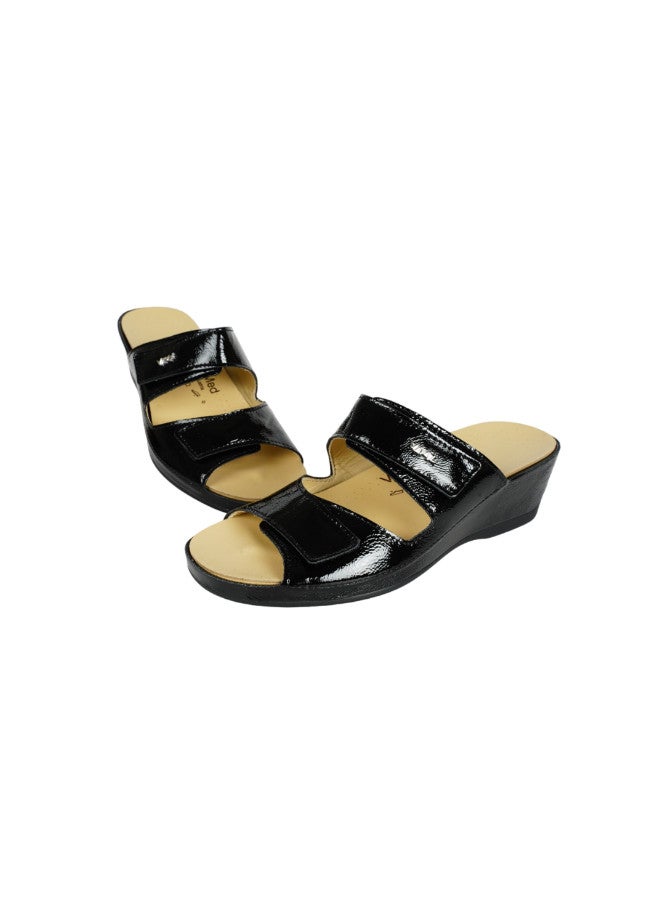 148-1081 Vital Ladies Medic - Naplack Sandals 4116AS Black