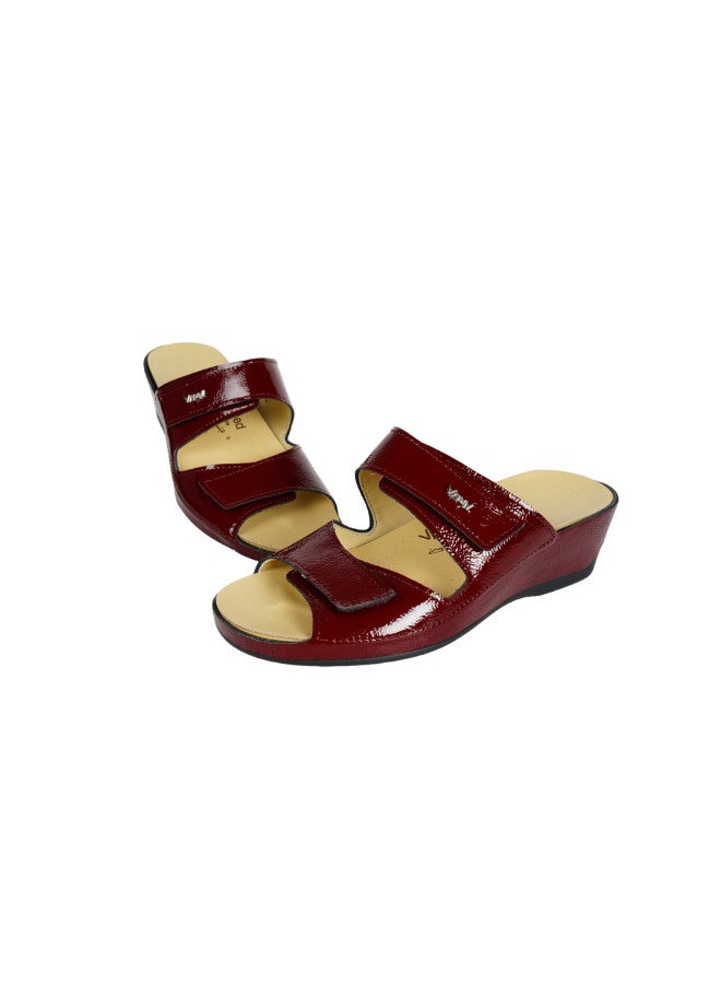 148-1080 Vital Ladies Medic - Naplack Sandals 4116AS Bordo