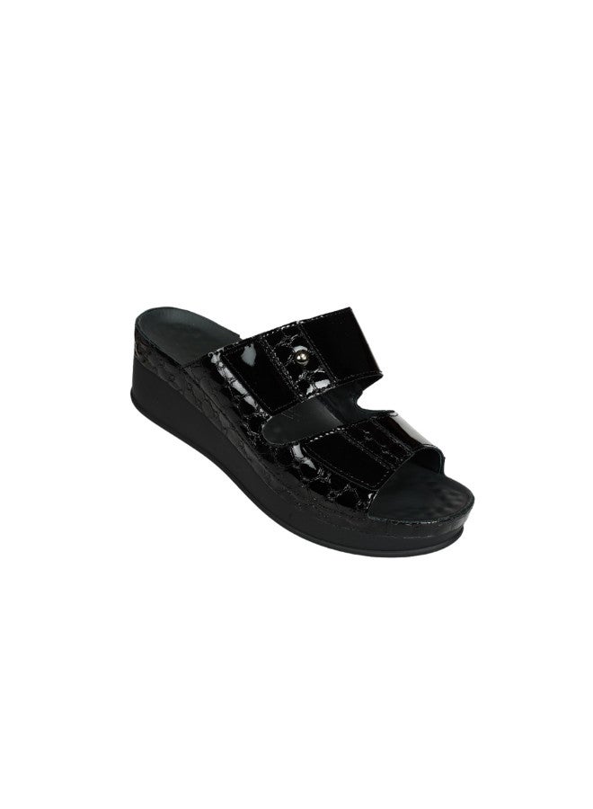 148-1071 Vital Ladies Lara - Capitone/Lack Sandals 16003S Black