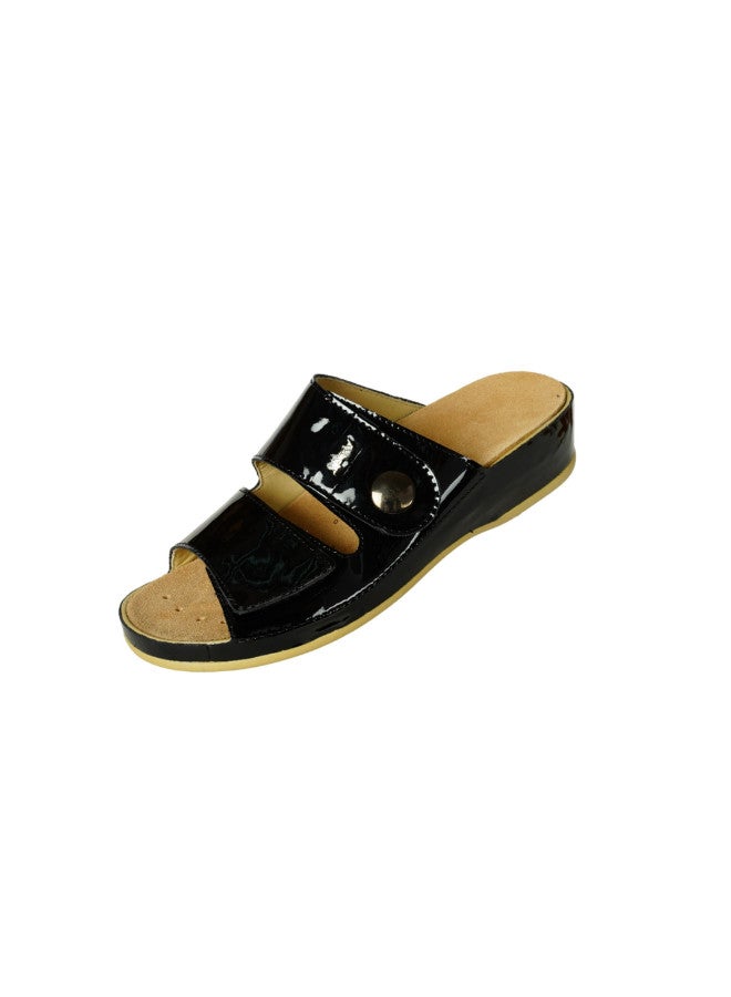 148-1051 Vital Ladies Vitalette - Lack Sandals 0644M Black