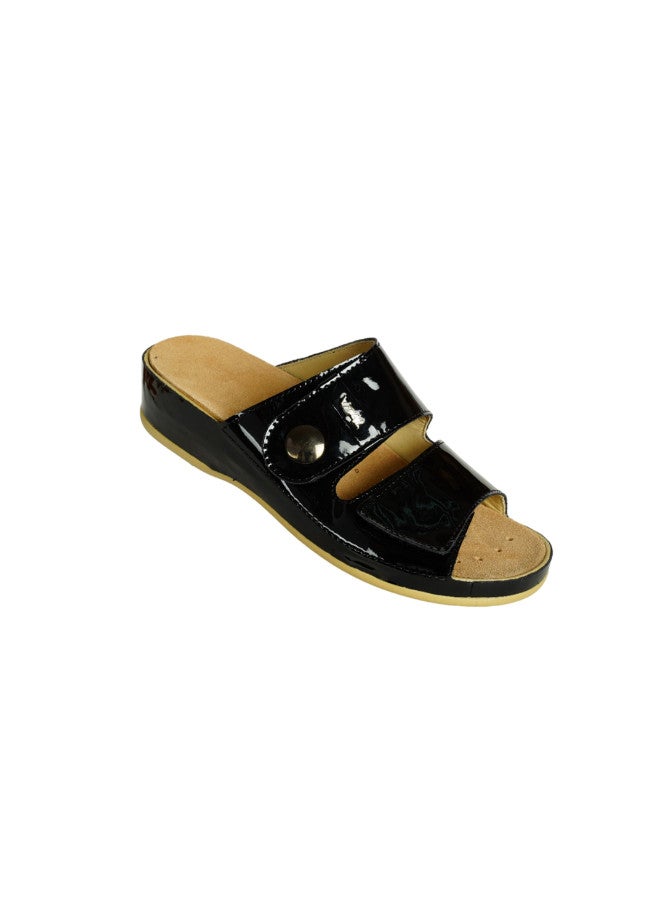 148-1051 Vital Ladies Vitalette - Lack Sandals 0644M Black