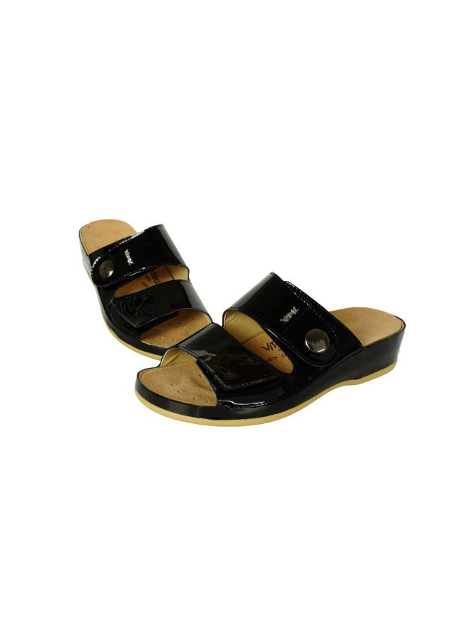 148-1051 Vital Ladies Vitalette - Lack Sandals 0644M Black