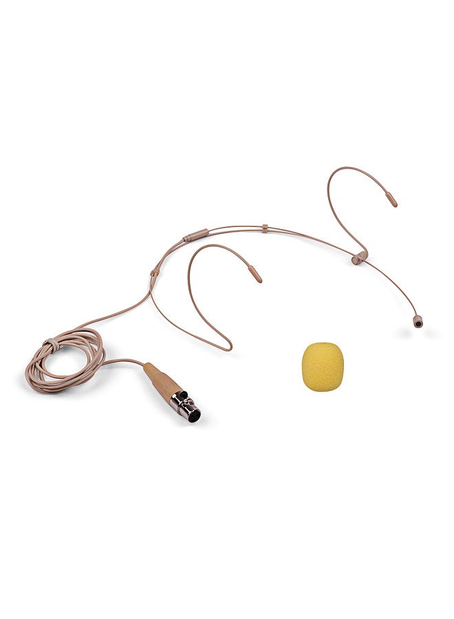 Lightweight Headworn Headset Microphone Condenser Mic 3-pin Mini XLR Plug for Wireless Bodypack Transmitter