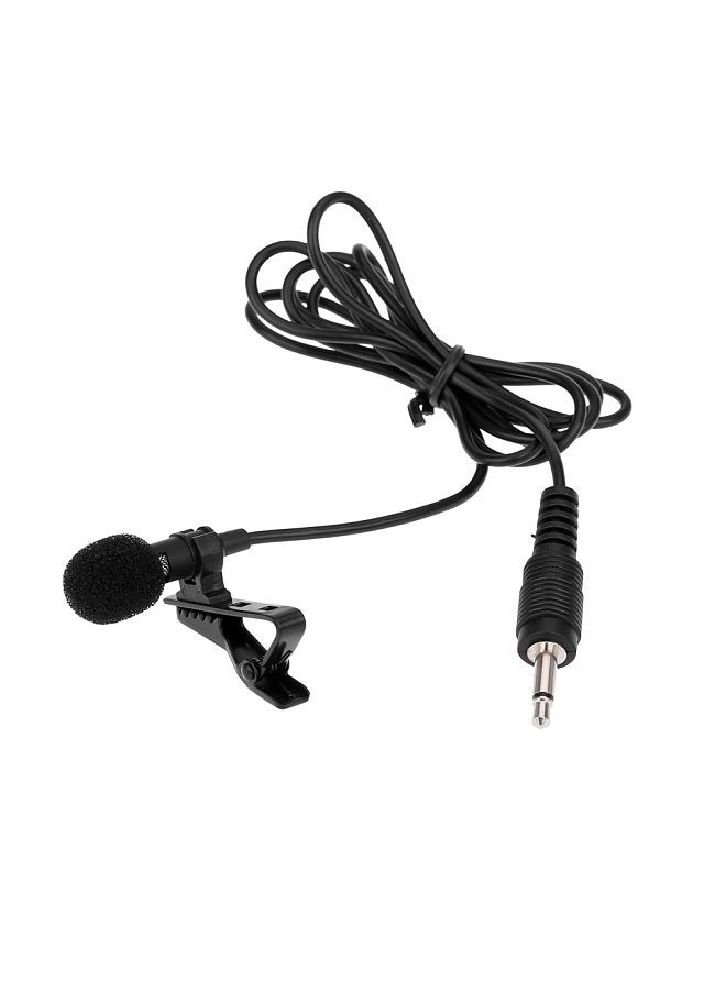 Super Lapel Lavalier Tie Clip Metal Mono Microphone 3.5mm with Collar Clip for Lound Speaker