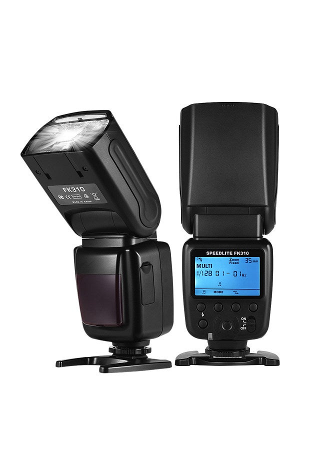 Universal Wireless Camera Flash Light Speedlite GN33 LCD Display for DSLR Cameras