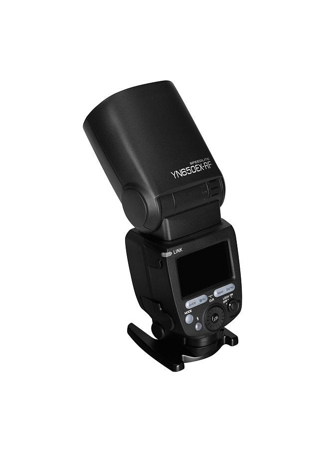 YN650EX-RF Camera Flash Speedlite ETTL Speedlight Built-in 2.4G Wireless 1/8000s High-speed Sync with LCD Display Hot Shoe Replacement