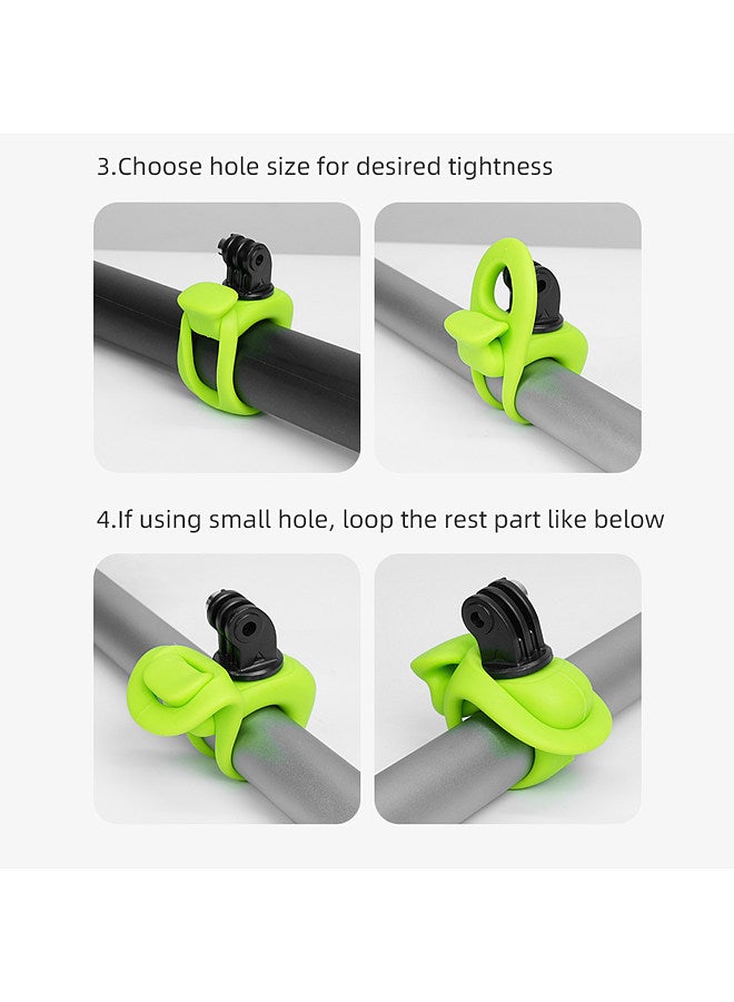 TLQ-001 Adjustable Wrist Strap Mount Flexible Wristband for Action Camera Silicone Material 360°Rotatable Compatible with GoPro 12/11/10/9/8/7 Action2/3 Insta360 Pocket 2