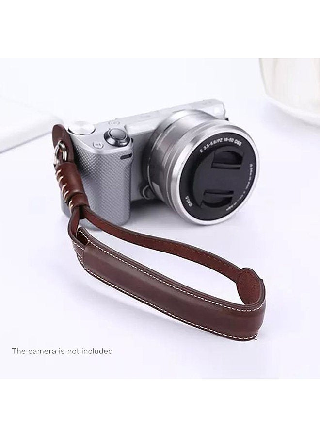 X5-M Camera Wrist Hand Strap PU Leather Lanyard for Sony Fujifilm Nikon Panasonic Olympus Leica DSLR / Micro Single Cameras