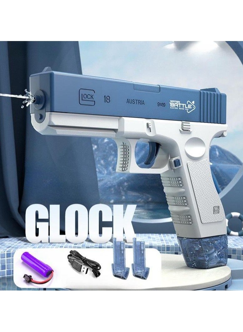 Electric Water Gun, Automatic Glock Water Gun For Kids And Adults, Beach And Pool Water Gun For Summer Play