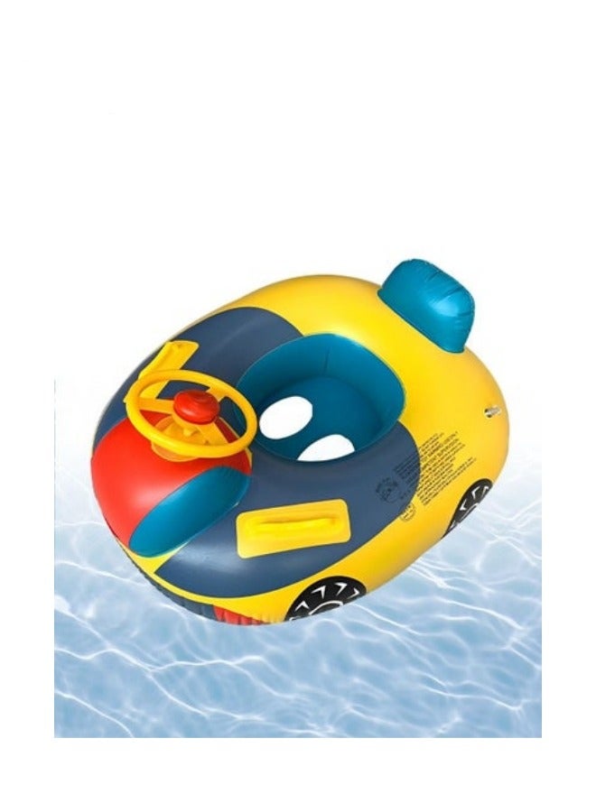 Children's Inflatable Float,Outdoor Swimming Seat Ring with Fun Horn,Kid's Swimming Ring