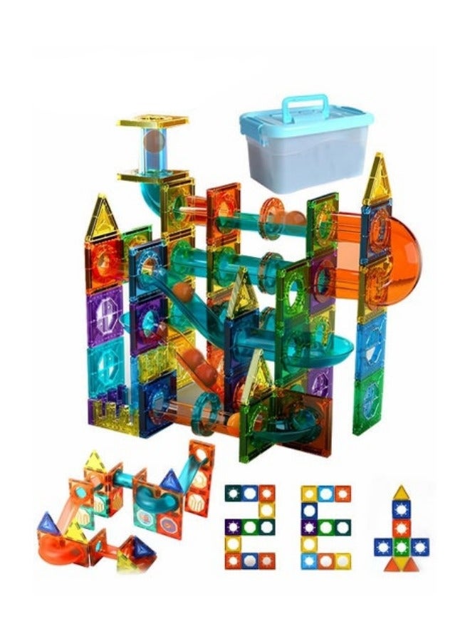 105 PCS Magnetic Toys Building Block Set With Storage Box,Early Educational Building Toys Set