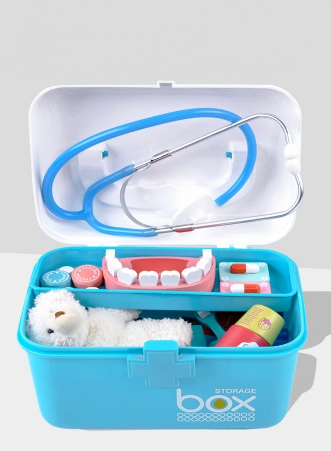 45-Piece Dentist Kit for Kids Pretend Doctor Toys Medical Role Play Carrying Case