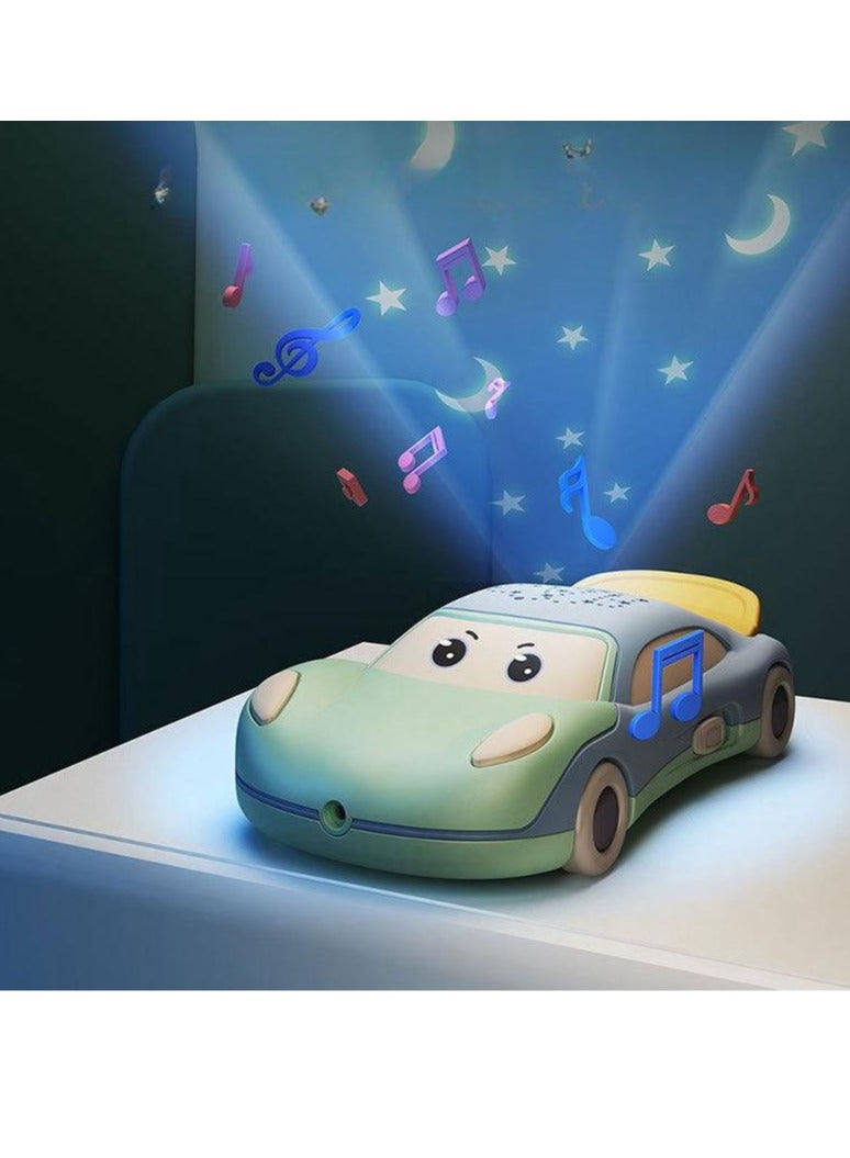 2 in 1 Baby Learning Cell Phone Toys Baby Toy Cars with Colorful Projection Lights Music Play Kids Phone