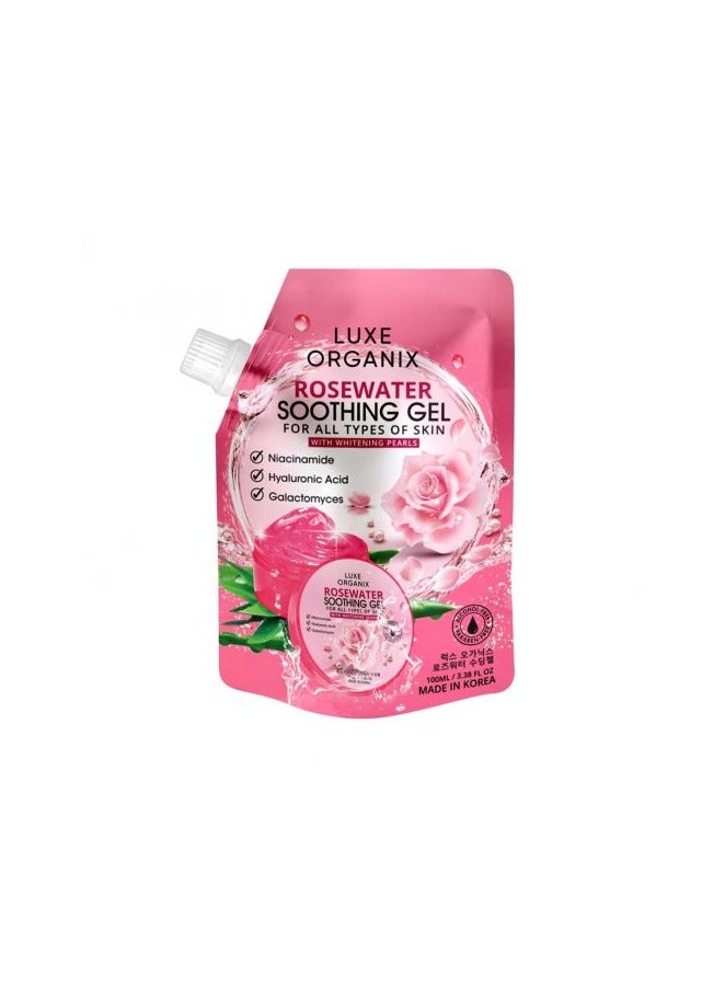 Luxe Organix Rosewater Soothing Gel Travel Size