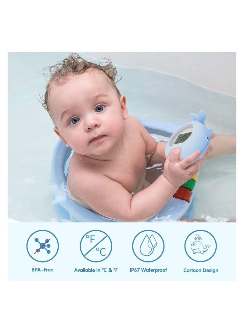 Baby Bath Thermometer, Baby Bath Bathtub Thermometer For Infant, Safety Bath Tub Water Temperature Digital Thermometer, Floating Bathing Toy Gift, For Newborn With Flashing Temperature Warning