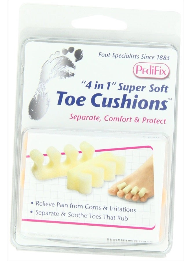 PediFix '4 In 1' Super Soft Toe Cushions, 2 Count