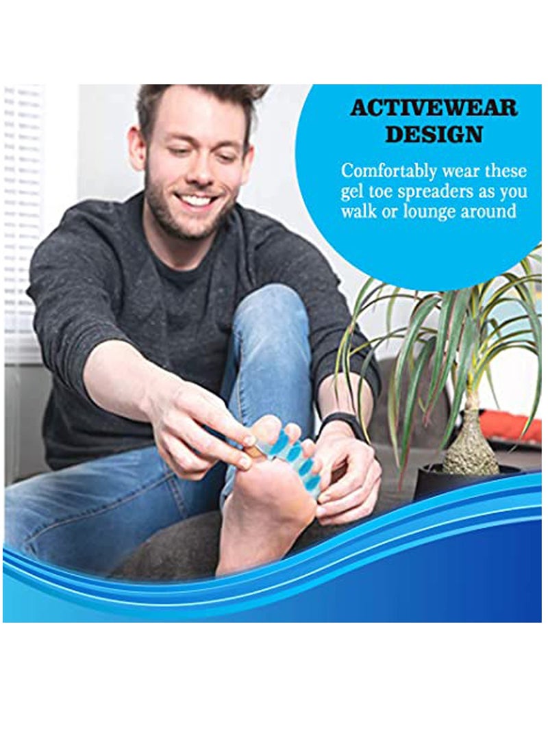5 Pair Toe Separators for Overlapping Toes and Restore Crooked Toes to Their Original Shape, Correct Bunions Universal Size