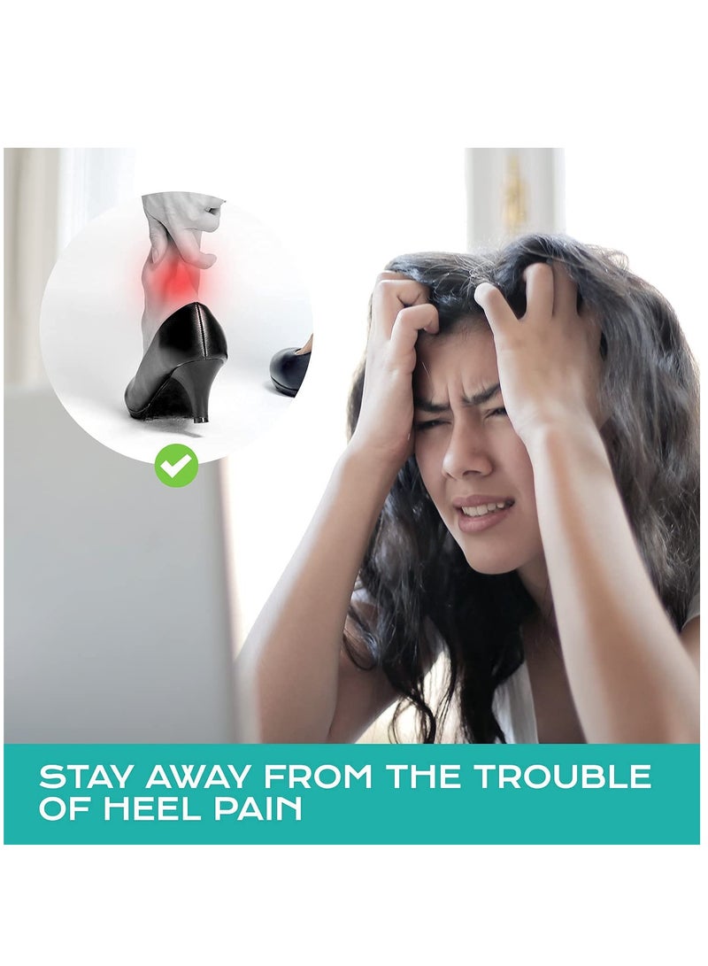 8 Pairs Heel Cushion Pad Shoe Grips Liner Insert for Shoes Too Big, Inserts Liners Loose Shoes, Preventing Slipping, Rubbing, Non-Slip