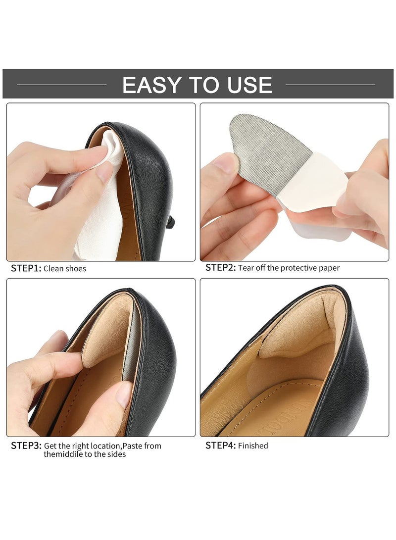 8 Pairs Heel Cushion Pad Shoe Grips Liner Insert for Shoes Too Big, Inserts Liners Loose Shoes, Preventing Slipping, Rubbing, Non-Slip