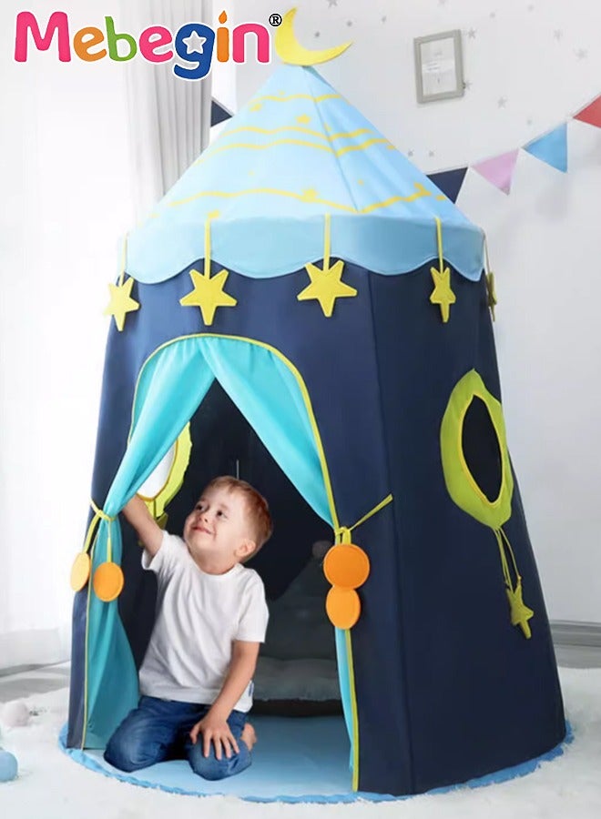 Kids Play Tent with Several Windows , Playhouse Indoor Outdoor Boys Toddler Large Castle Play ,Suitable 2 Adults and 1 Kid Play Large Kids