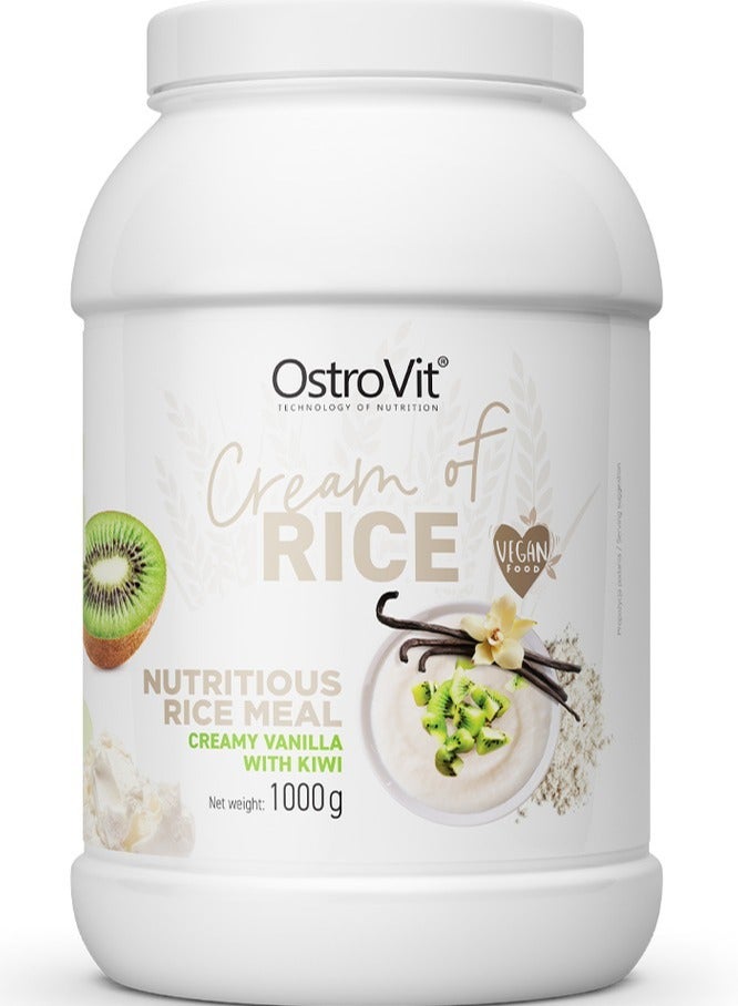 Ostrovit Cream of rice 1000g Creamy Vanilla with Kiwi Flavor, 25 Serving