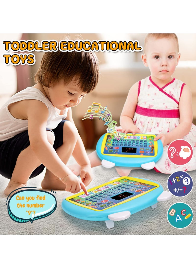 1 to 3 Year Old Girl Boy Gifts-Toddlers Learning Toys for 2 to 5 Year Old Girls Boys Birthday Presents Gift for Kids Boy Age 1 to 4 Year Old Toddler Tablet Interactive Educational Toy Laptop for Kid G