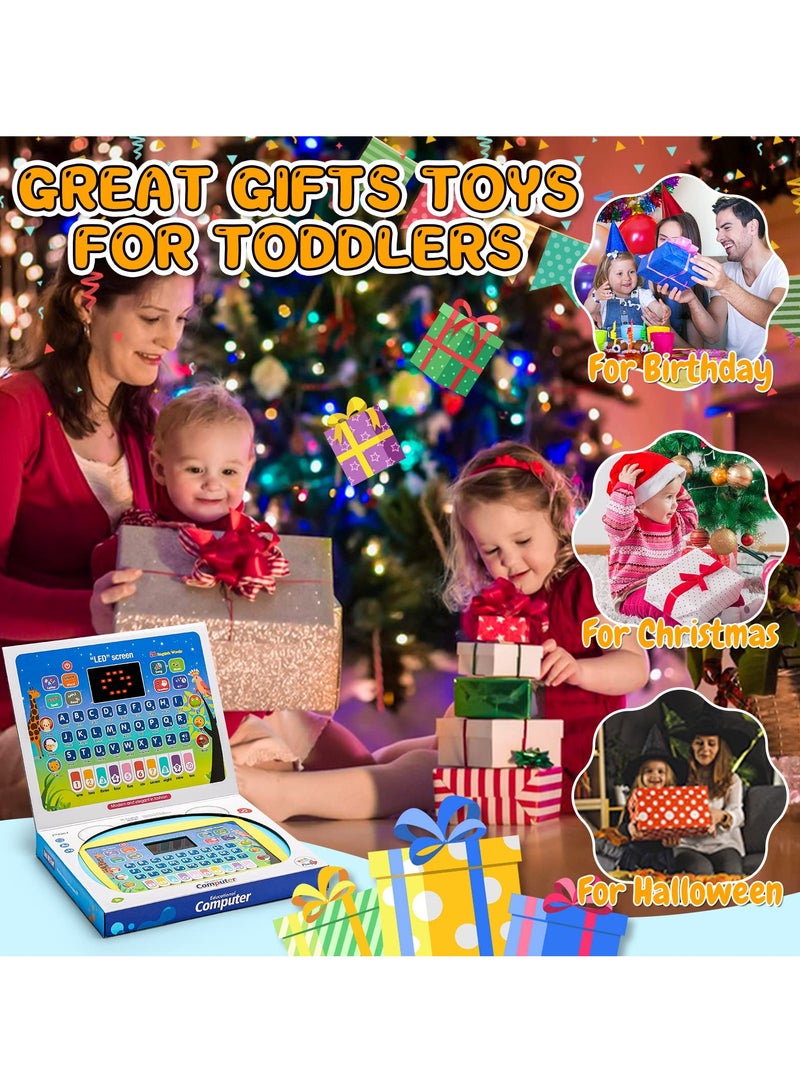1 to 3 Year Old Girl Boy Gifts-Toddlers Learning Toys for 2 to 5 Year Old Girls Boys Birthday Presents Gift for Kids Boy Age 1 to 4 Year Old Toddler Tablet Interactive Educational Toy Laptop for Kid G