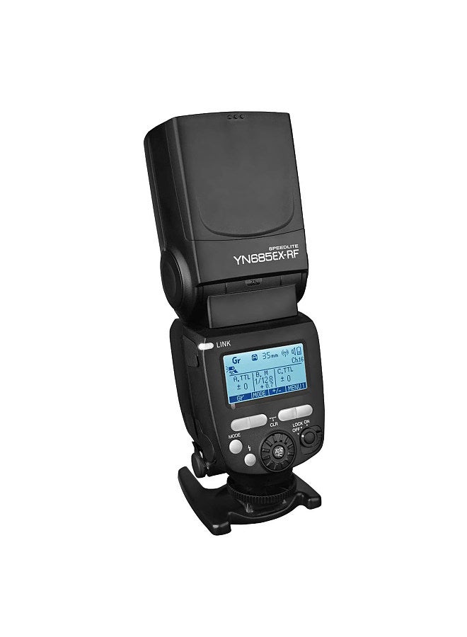 YN685EX-RF On-camera Flash Light Master Slave Speedlite GN60 TTL 1/8000s HSS 2s Recycle Time with 2.4G Wireless Trigger System Replacement for Sony A7 Series A6600 A6500 A6400 A99 A77