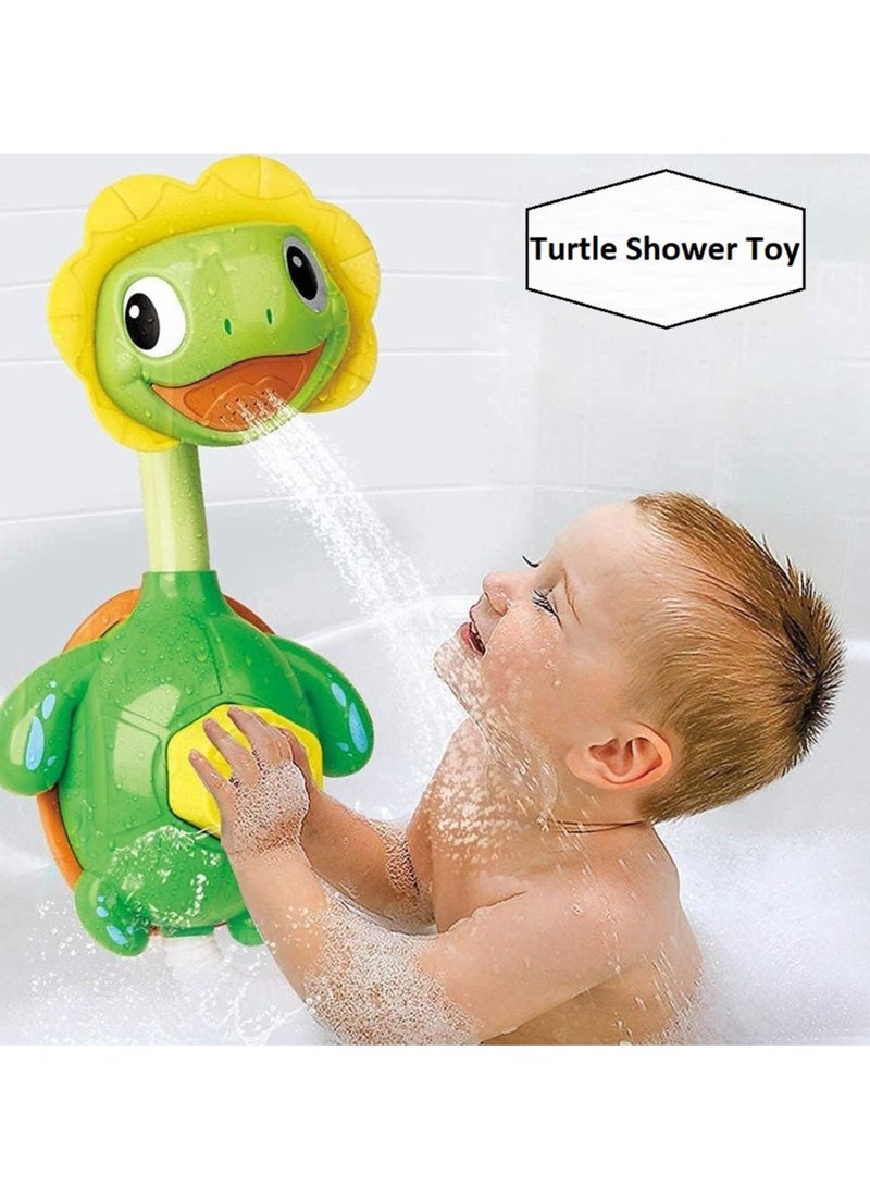 Altheqa Turtle Baby Bath Toys Spray Bathing Tub Fountain Toys for Kid Hand Shower