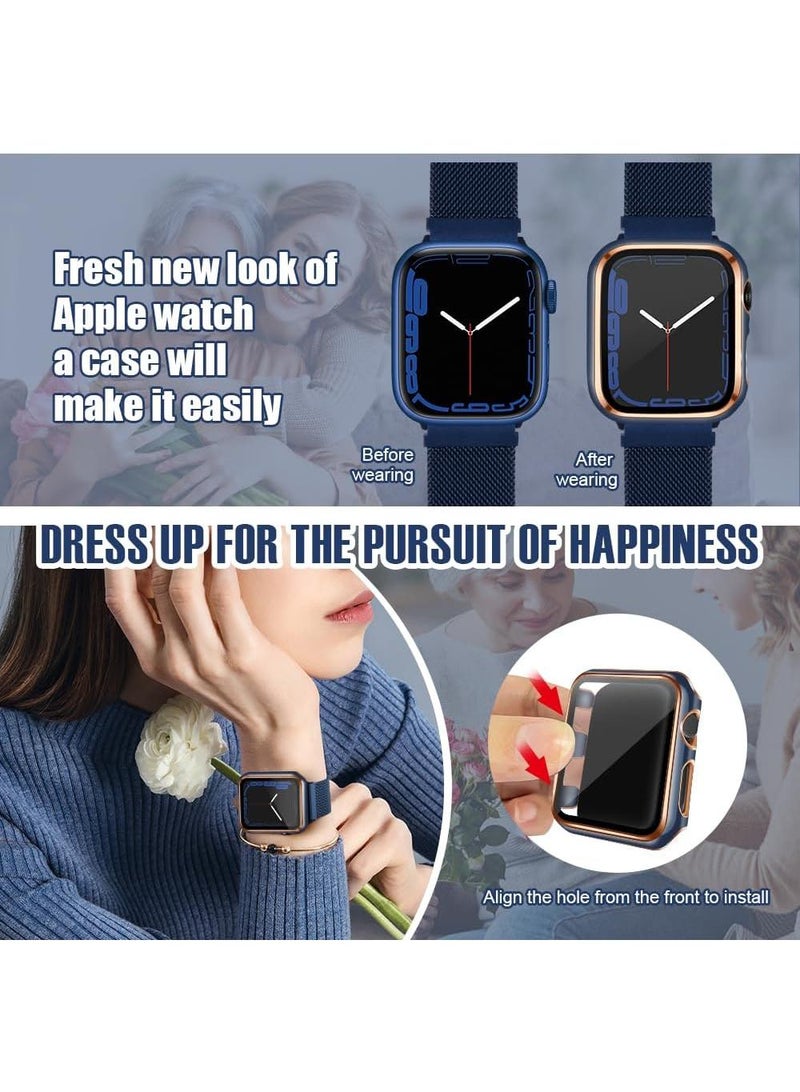 Suitable For AppleWatch1/2/3 42mm universal Watch Tempered Film Integrated Protective Case