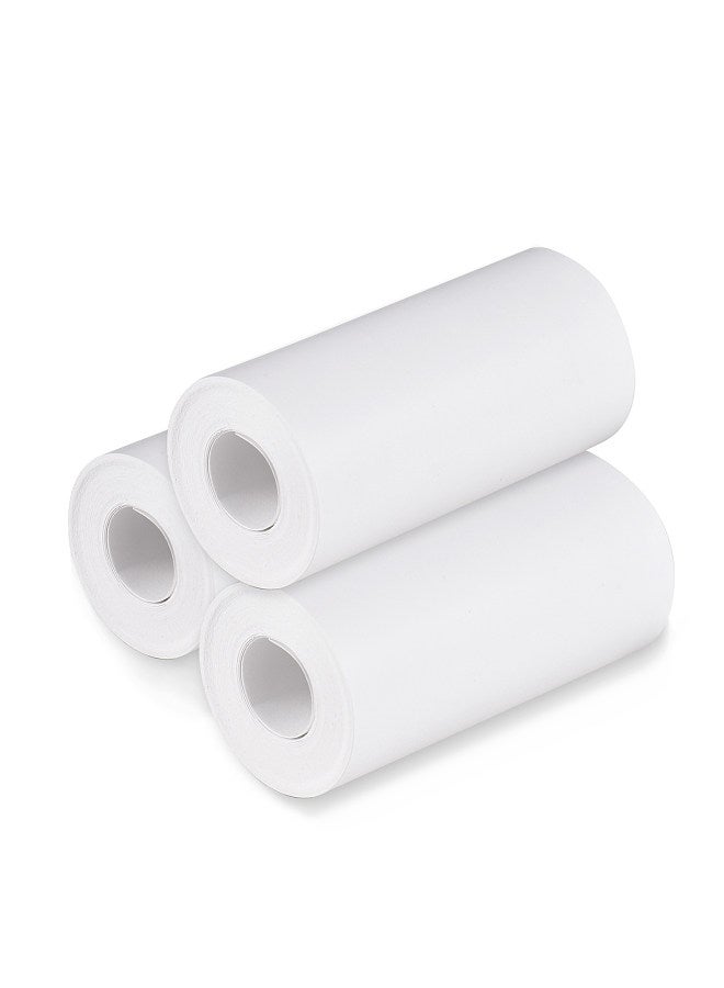 Thermal Paper Roll 57*30mm Printing Paper for Label Printer Kids Instant Camera Refill Print Paper,  Pack of 3 Rolls