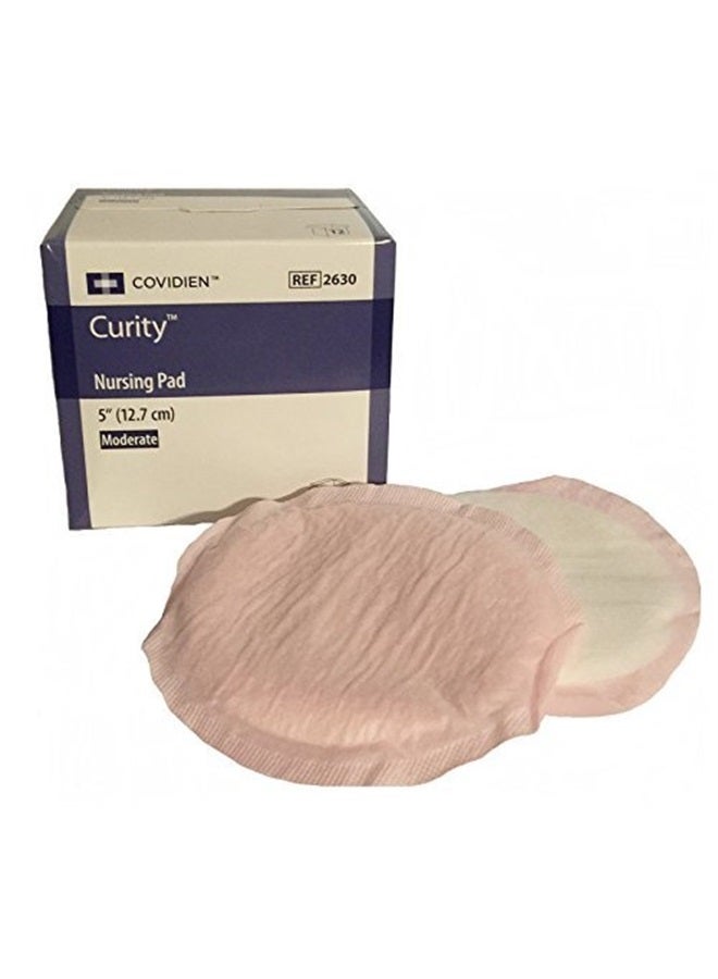 Curity Nursing Pads, 5 Inch Diameter, 12 Count, Pink, Disposable