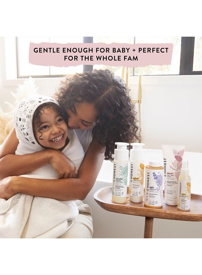 2-in-1 Cleansing Shampoo + Body Wash | Gentle for Baby | Naturally Derived, Tear-free, Hypoallergenic | Sweet Almond Nourish, 18 fl oz