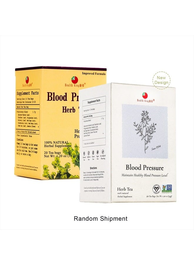Blood Pressure Herb Tea, Teabags, 20 Count Box