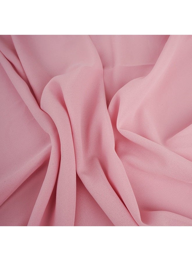 for Women Lightweight Breathable Solid Color Soft Chiffon Long Fashion Scarves Sunscreen Shawls (Peach pink)