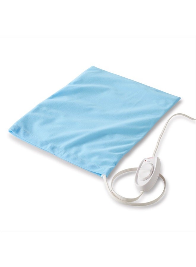 Heating Pad for Pain Relief | Standard Size Ultra Heat, 3 Heat Settings | Light Blue, 12 Inch x 15 Inch