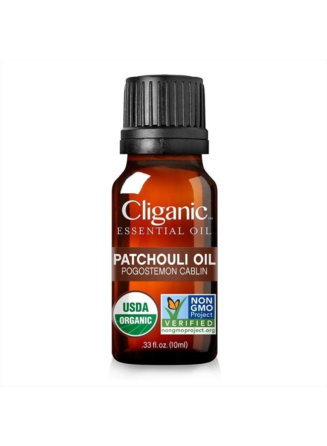 Organic Patchouli Essential Oil - 100% Pure Natural Undiluted, for Aromatherapy Diffuser | Non-GMO Verified