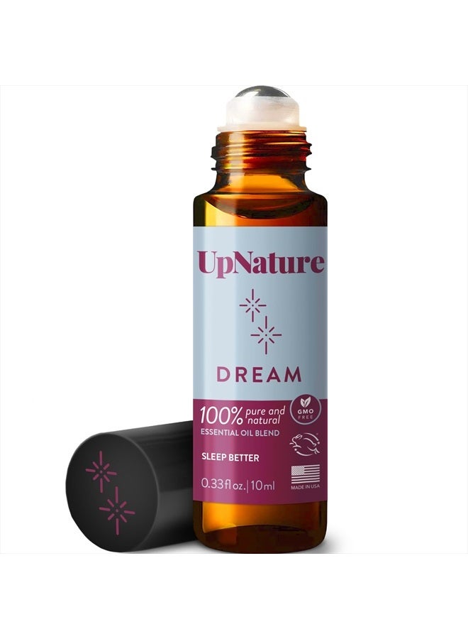 Dream Essential Oil Roll On Blend – Sleep Essential Oil for Good Night Sleep, Calming Oil, Aromatherapy Oil with Lavender Essential Oil and Chamomille Oil - Perfect Stocking Stuffer