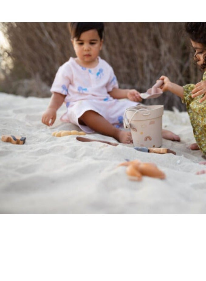 Silicone Beach Toys Set for Kids , Sand Beach Toys Bulk for Older Kids, Travle Friendly Sand Toys for Boys and Girls, Baby Outdoor Playset for Beach, Snow, Sandbox