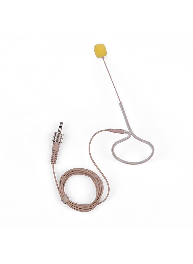 Lightweight Single Ear-Hook Condenser Microphone Mic 3.5mm Plug for Smartphone DSLR Camera Camcorder Computer PC Laptop