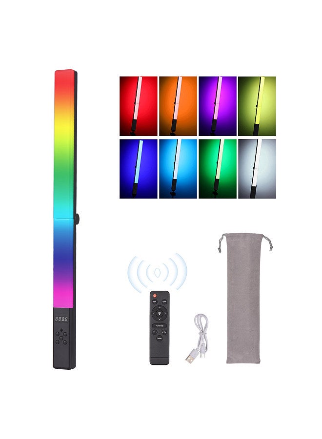 20W RGB Led Tube Lights Foldable Light Stick Handle LED Light 3200K-5500K Color Temperature Dimmable 114 Beads 9 Lighting Effects Type-C Powered Support Wireless Control with Remote Control