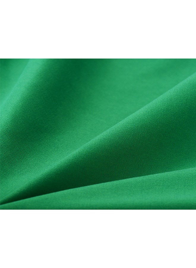 3 * 3m / 10 * 10ft Professional Green Screen Backdrop Studio Photography Background Washable Durable Polyester-Cotton Fabric Seamless One-Piece Design for Portrait Product Shooting
