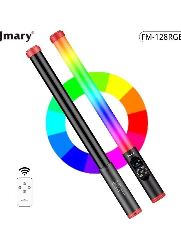 Jmary FM-128 RGB Led Light Waterproof Lighting Bar With OLED Display Indicator
