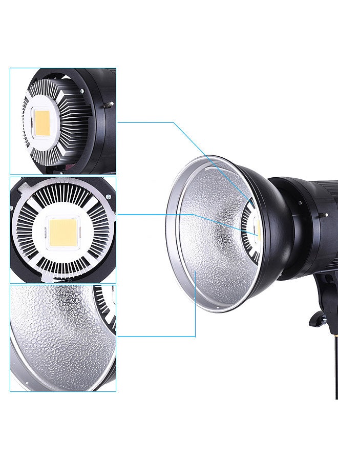 5600K 60W High Power LED Video Light with Bowens Mount for Photo Studio Photography Video Recording White Version