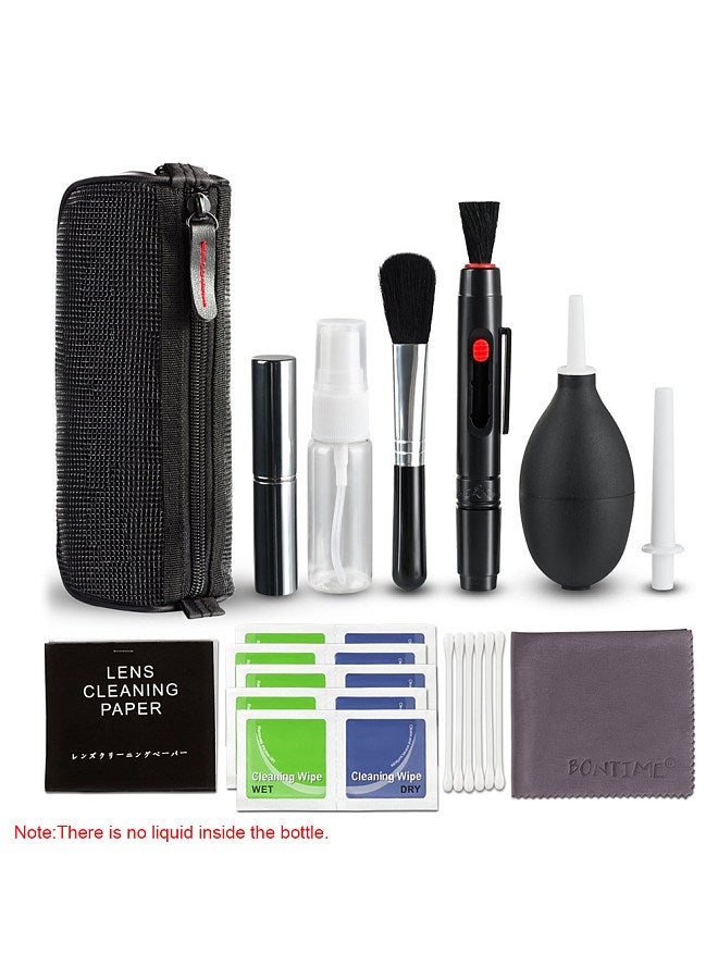 Professional Camera Cleaning Kit Lens Cleaning Kit with Air Blower Cleaning Pen Cleaning Cloth for Most Camera Mobile Phone Laptop